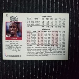 michael jordan nba hoops mvp card